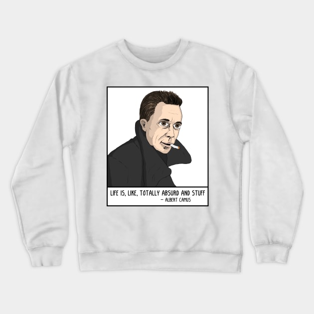 Camus Crewneck Sweatshirt by ExistentialComics